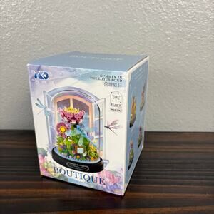 NOB Boutique Dragonfly Botanical Garden Buildable Terrarium Whimsical Decor